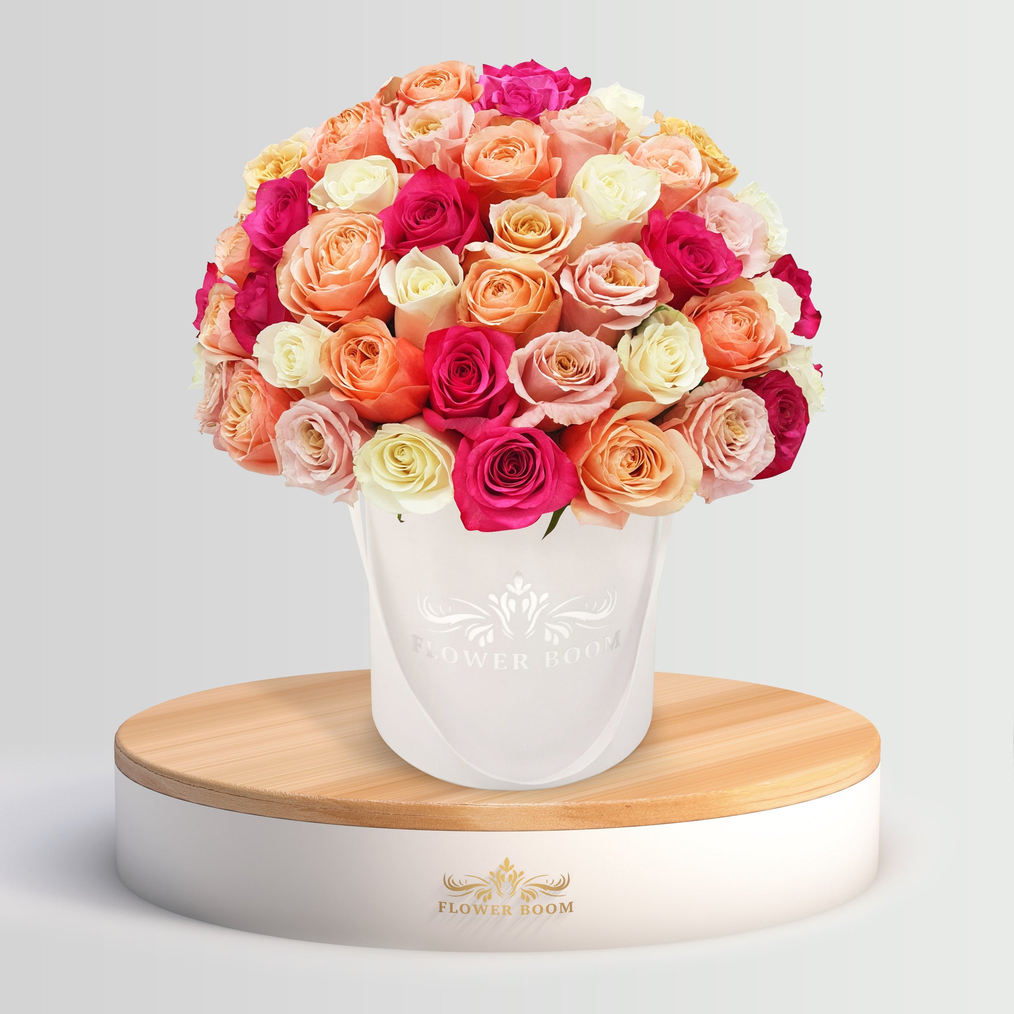 Signature Multicolor Roses in a Box